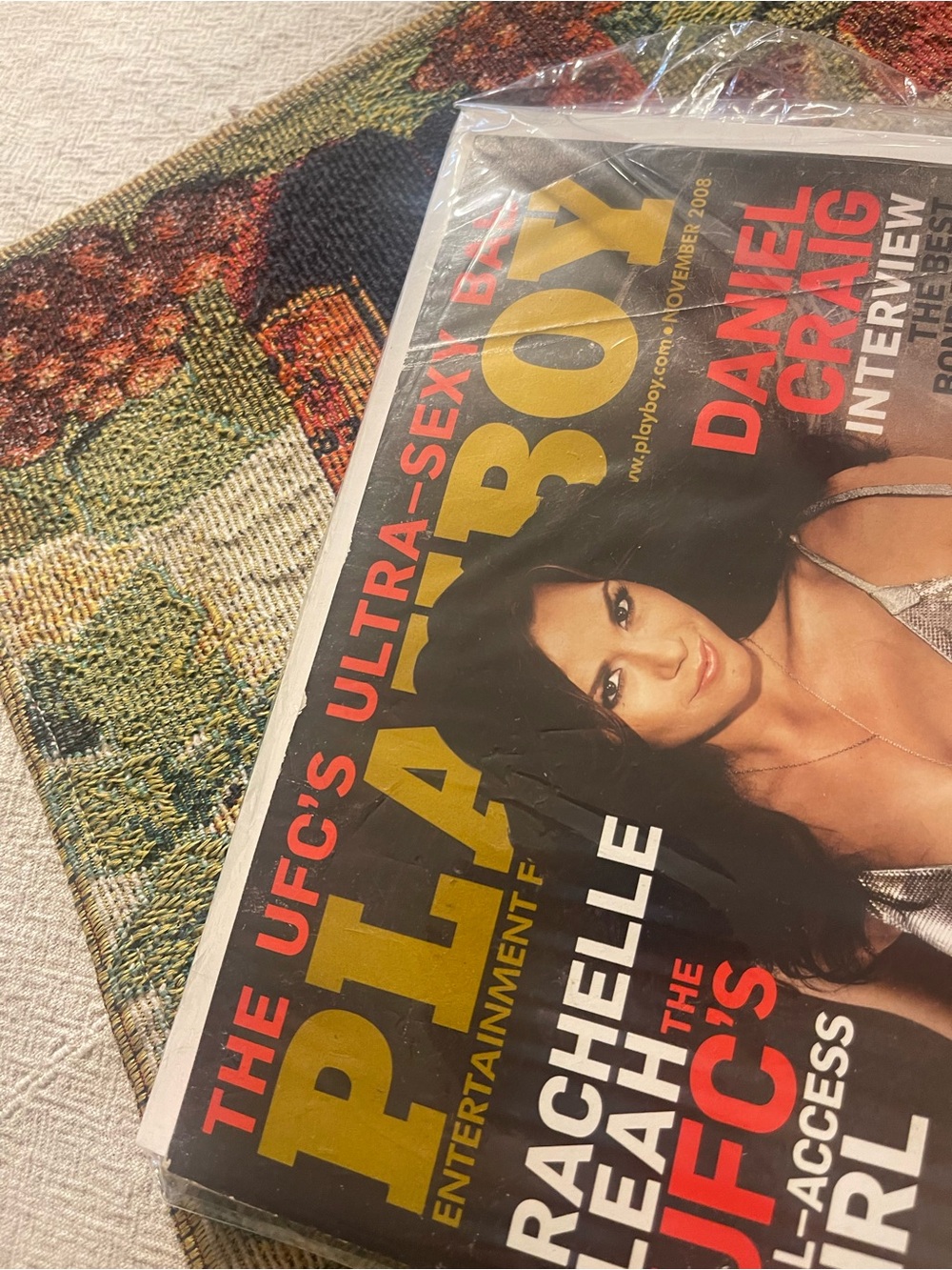 Playboy Magazine November 2008 Illustrated Rachelle Leah Daniel Craig UFC